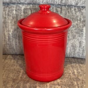 Fiestaware Medium 2 quart Canister in Scarlet red